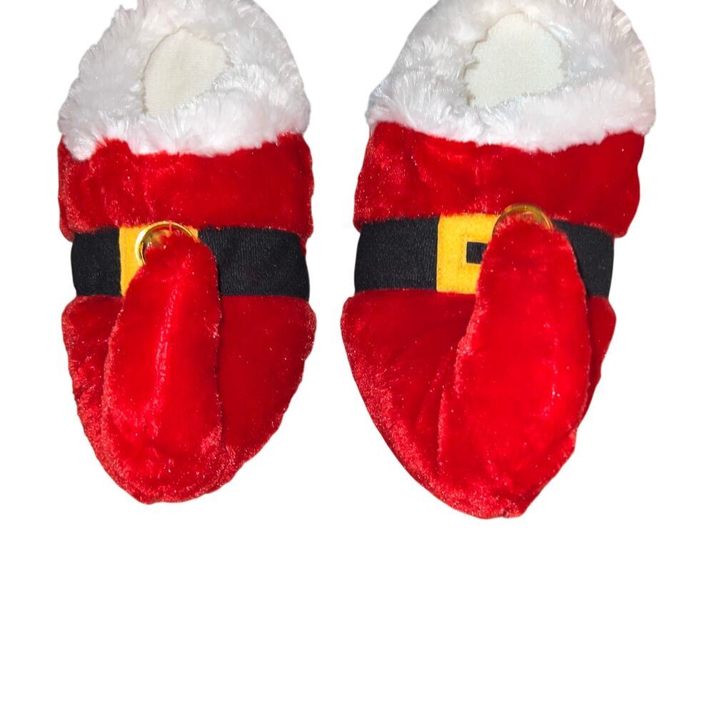 Dan Dee Christmas Elf Red Shoe/Slipper w/‎ Gold Jingle Bell and Jingle Stick